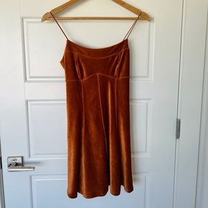 Rust Velvet Dress